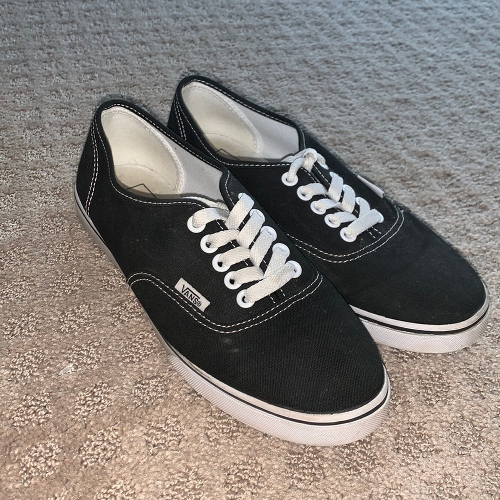 Black vans worn once!